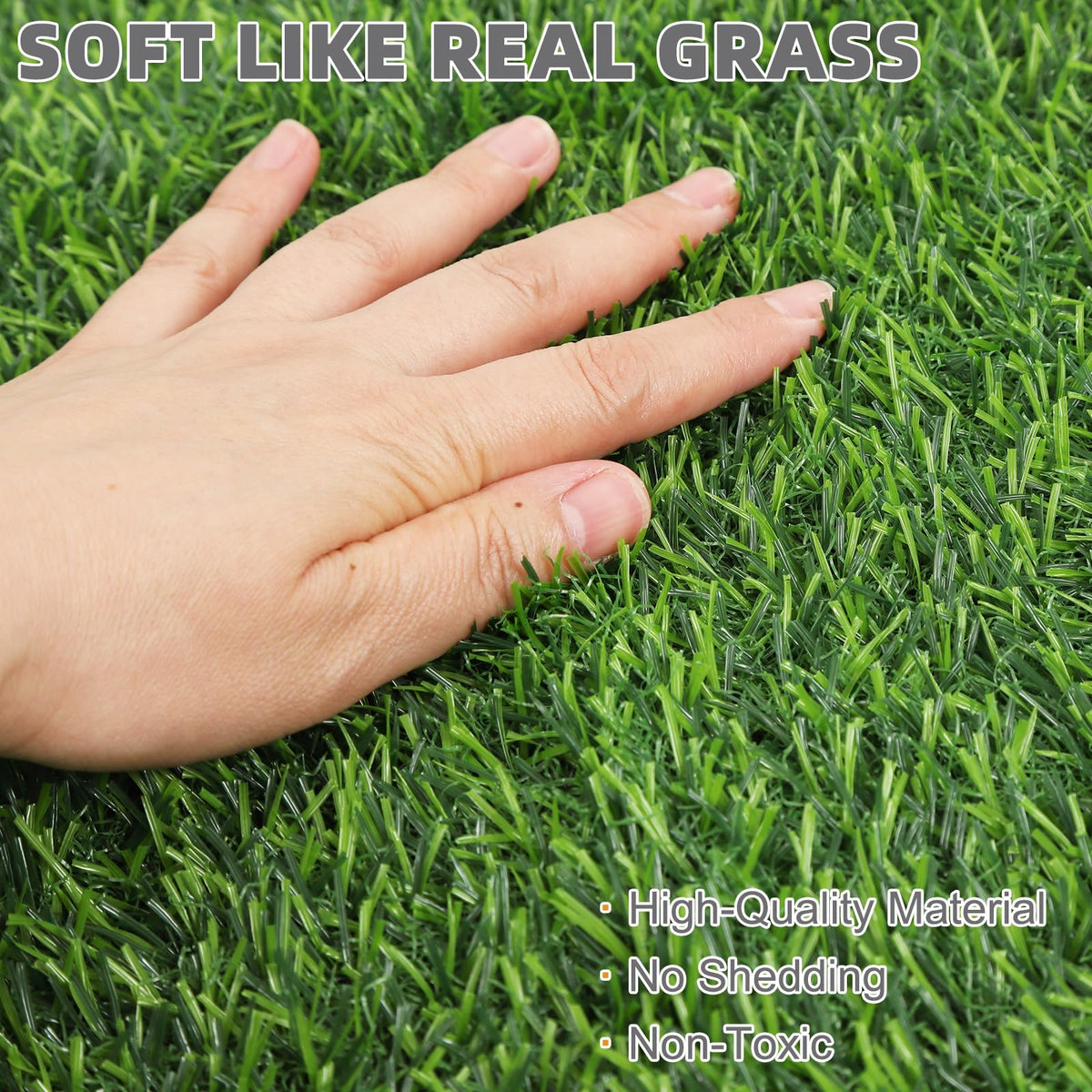 Dog Grass Pad with Washable Pee Pads, 20"*25" Artificial Turf R2097