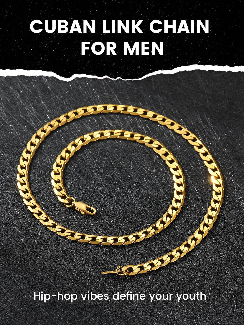 Stainless Steel Figaro Chain Necklace P78333