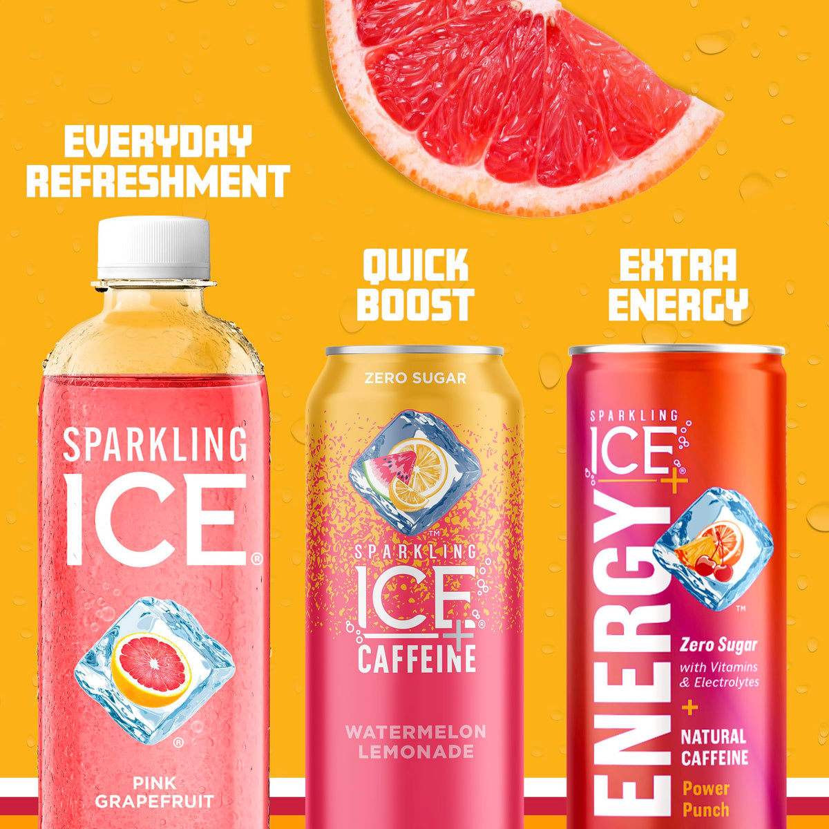 Pink Grapefruit Sparkling Water 17 fl oz Bottles Pack of 12 T75954