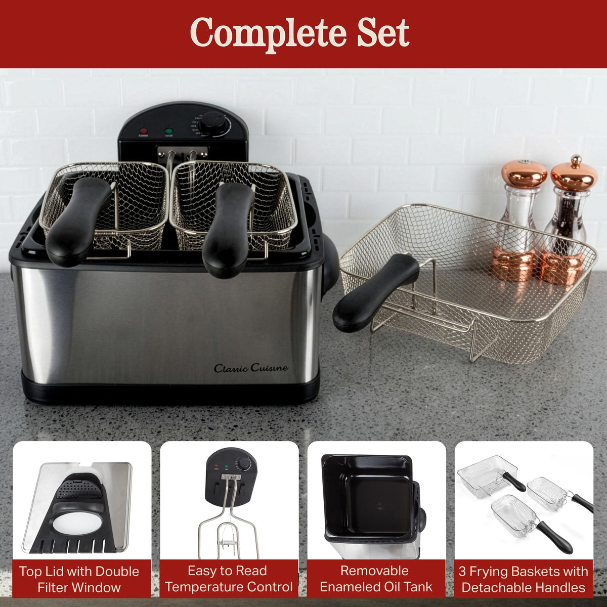 4L Electric Oil Fryer W925685