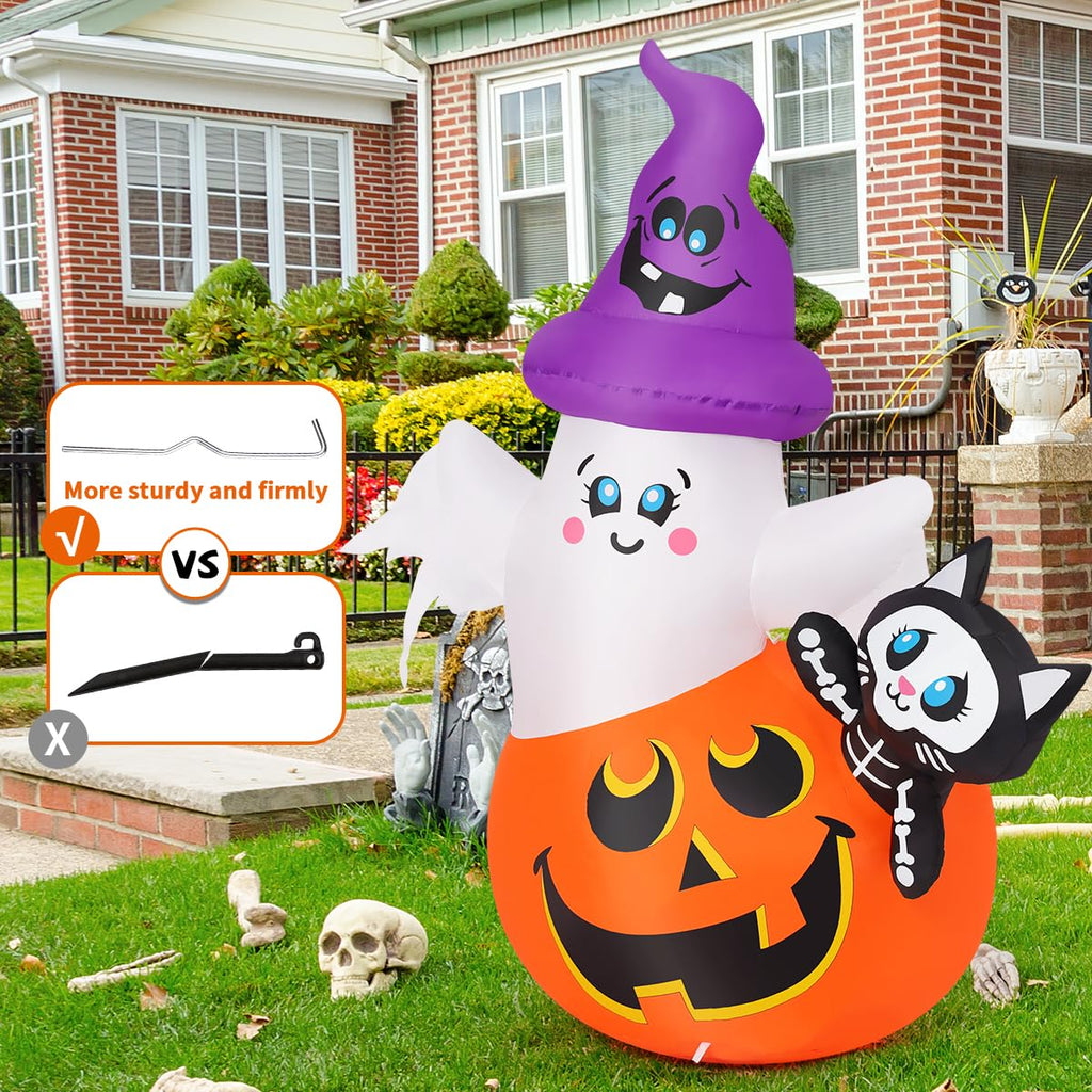5 FT Halloween Inflatables with Built-in LEDs X3971
