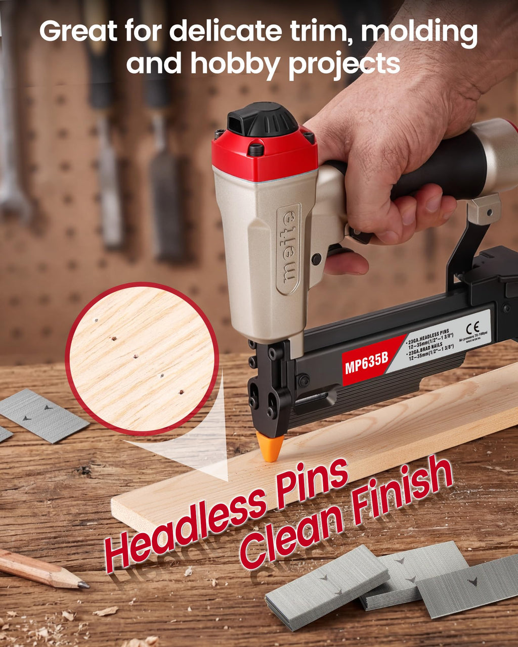 23 Gauge Pneumatic Headless Pin Nailer Z858344