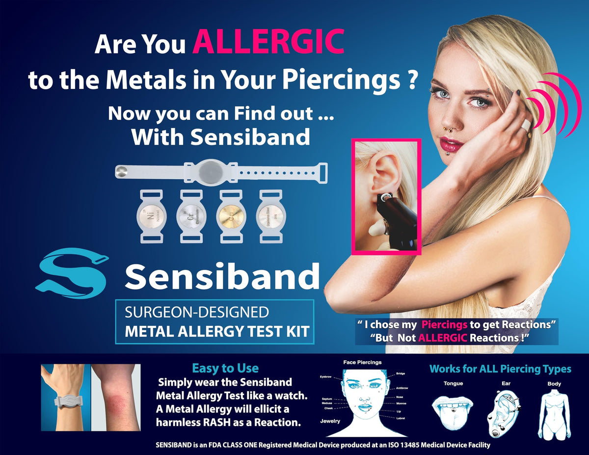 Metal Allergy Test Band for Piercings and Jewelry P617781