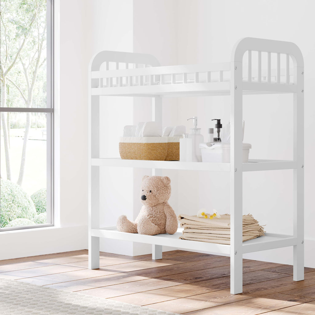 White Changing Table with Changing Pad F89285