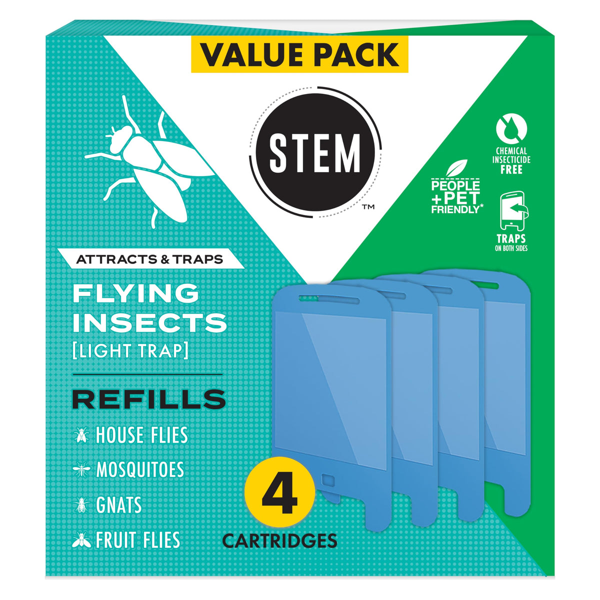 Insect Light Trap Refill Cartridges, 4 Count J165166