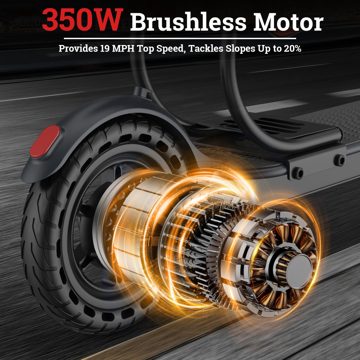 Electric Scooter with Dual Braking System I107752