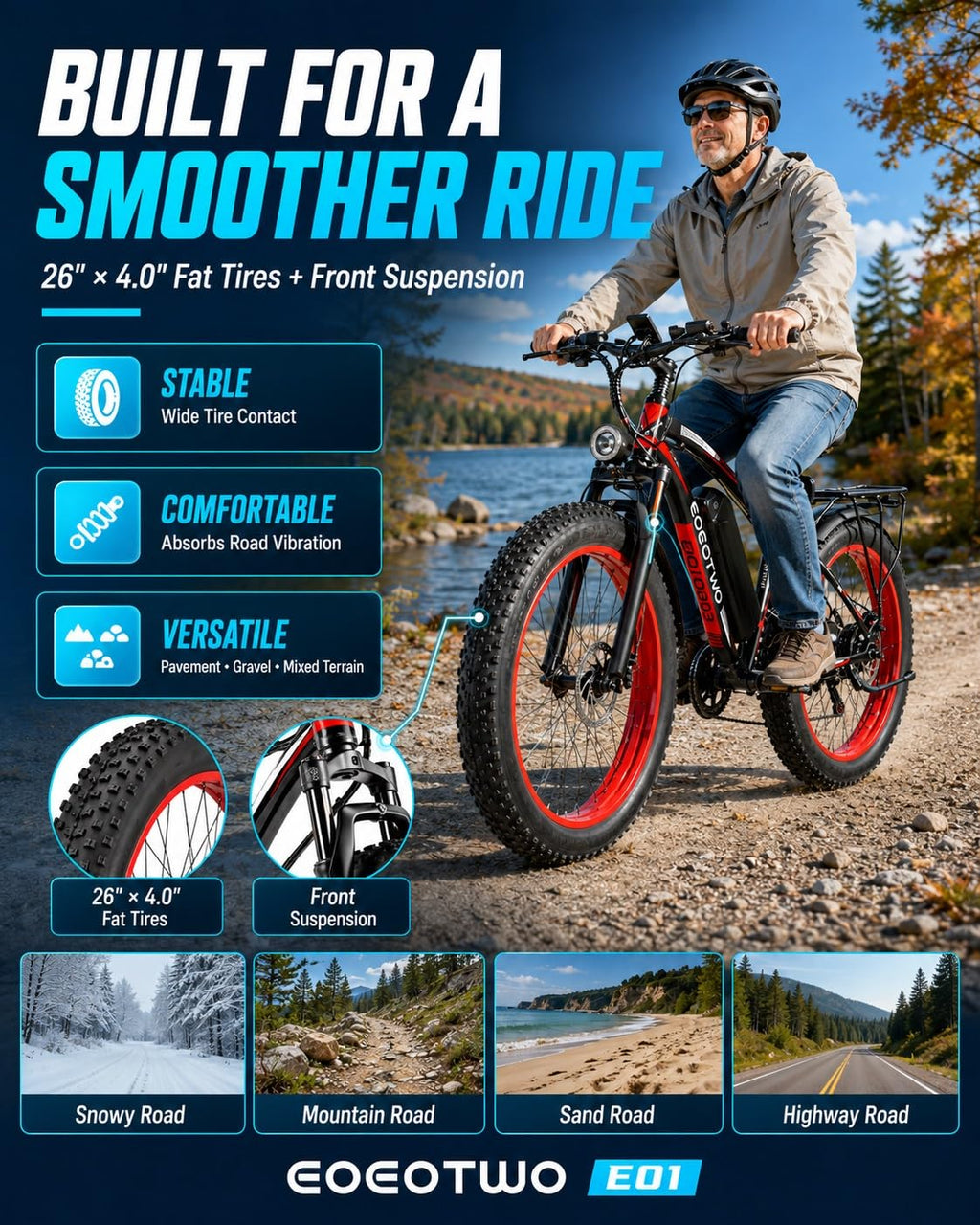 26" Fat Tire Electric Bike U592891