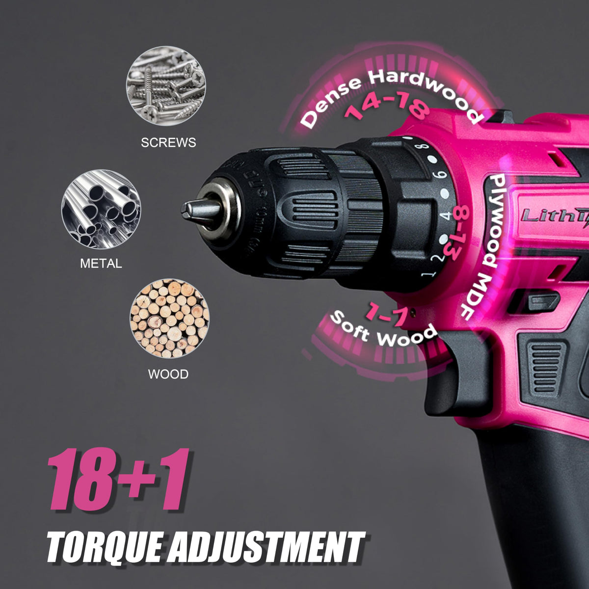 Pink Cordless Drill Set E114029
