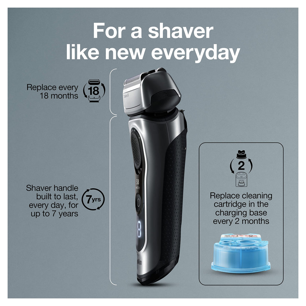 Electric Foil Shaver with Precision Beard Trimmer J566991