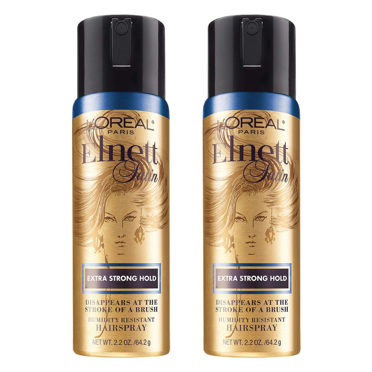 Extra Strong Hold Travel Size Hairspray 2.2 Ounce 2 Count D695788