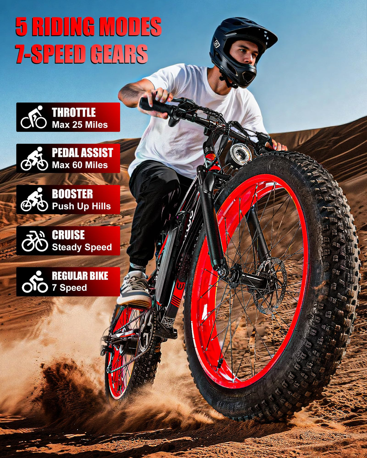 26" Fat Tire Electric Bike U592891