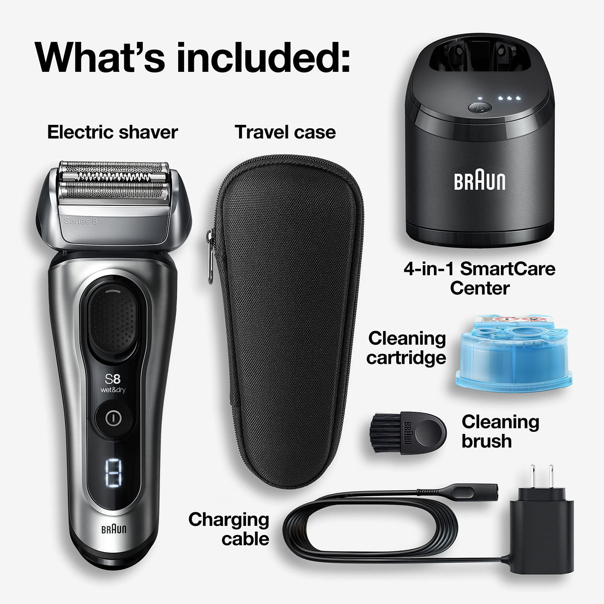 Electric Foil Shaver with Precision Beard Trimmer J566991